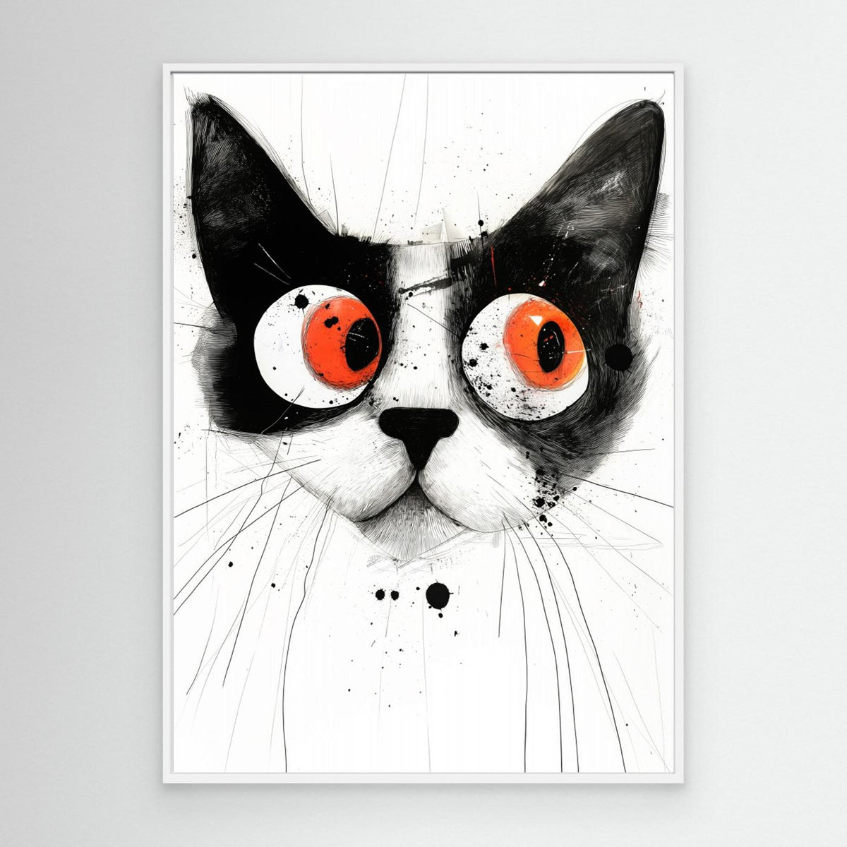 Drawing Cat Animal Art (4) by Justyna Jaszke