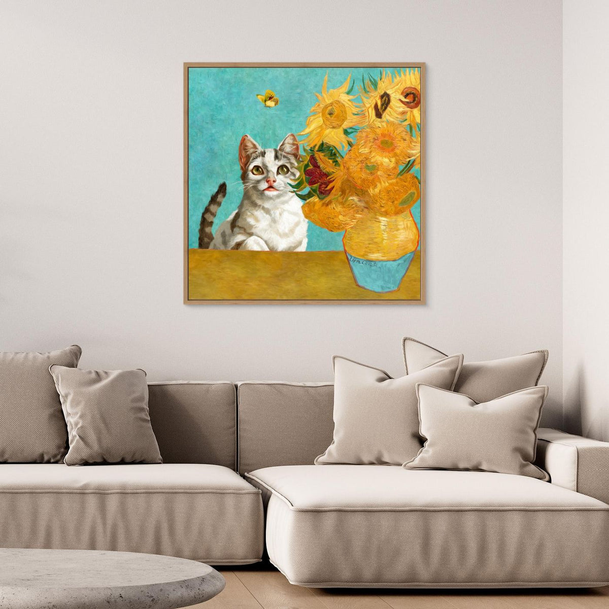Vincent Van Gogh's Cat (and a Butterfly) by Marja Van Den Hurk
