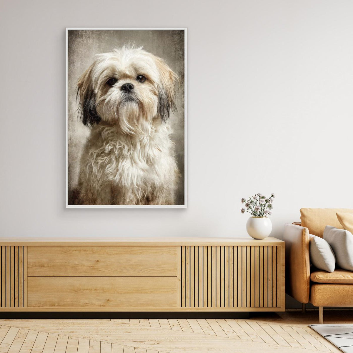 Shih Tzu Dog Portrait 1 by Rafal Kulik
