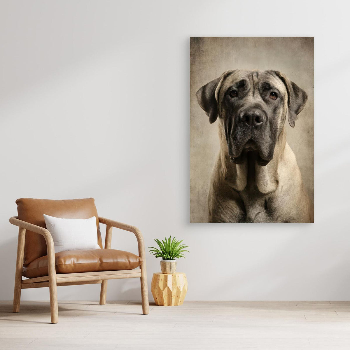 Dog Mastif Majestic Portrait 3 by Rafal Kulik