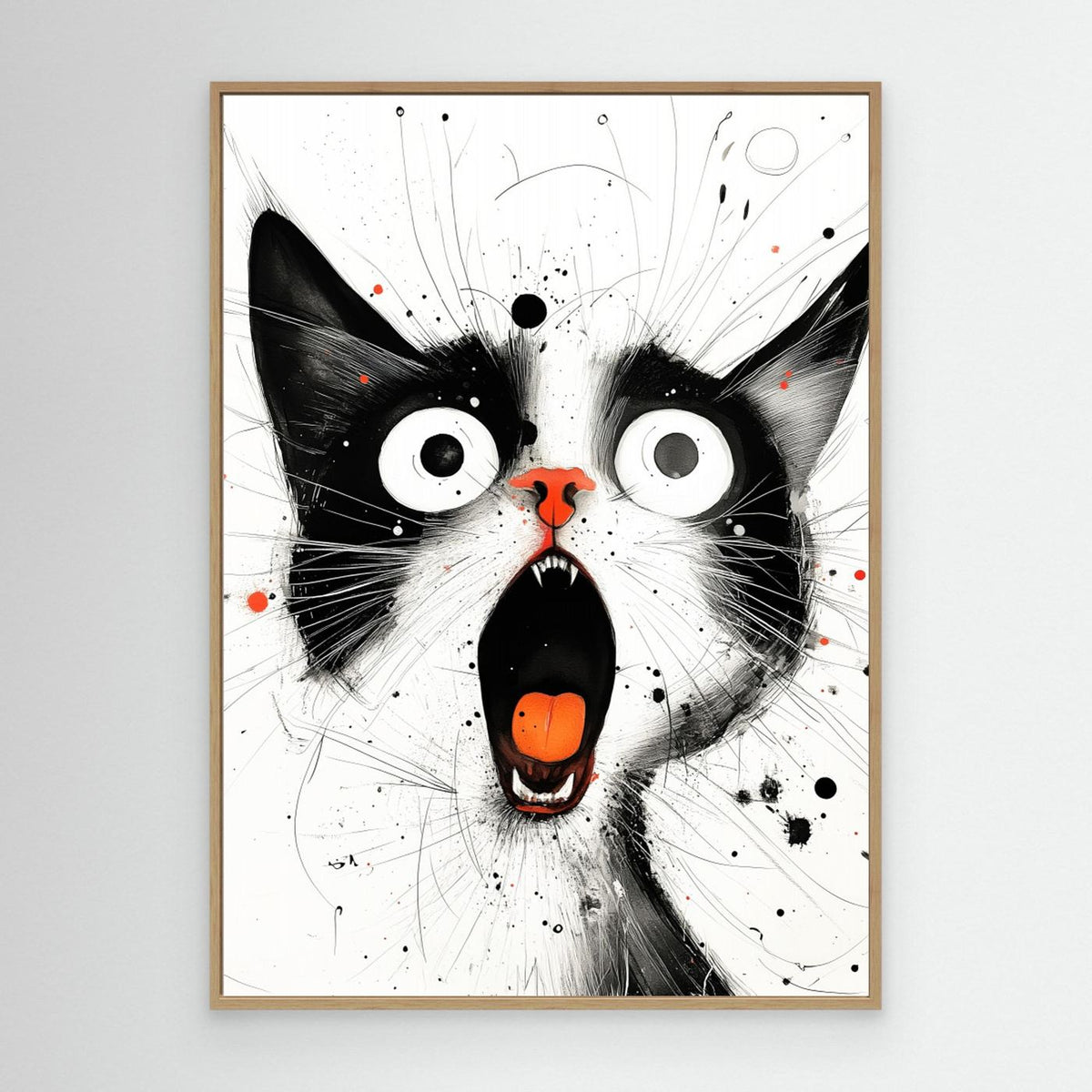 Drawing Cat Animal Art (15) by Justyna Jaszke