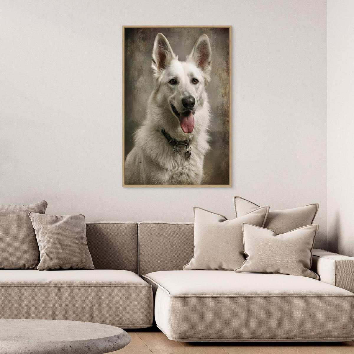 Beautiful White Swiss Shepherd Dog 1 by Rafal Kulik
