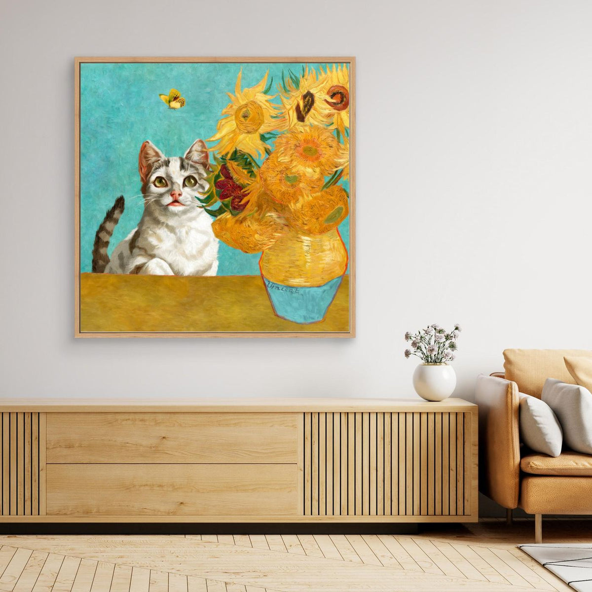 Vincent Van Gogh's Cat (and a Butterfly) by Marja Van Den Hurk