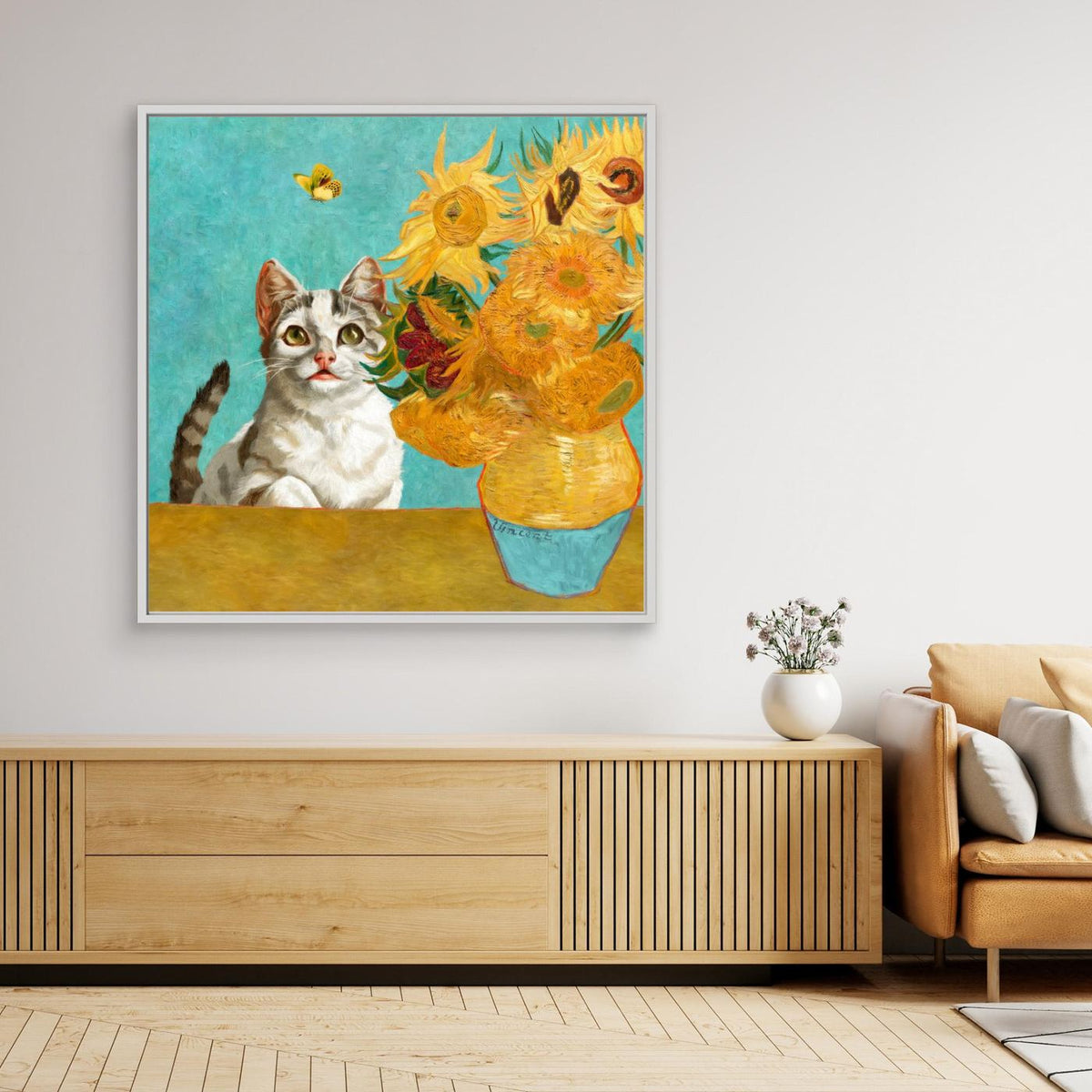 Vincent Van Gogh's Cat (and a Butterfly) by Marja Van Den Hurk