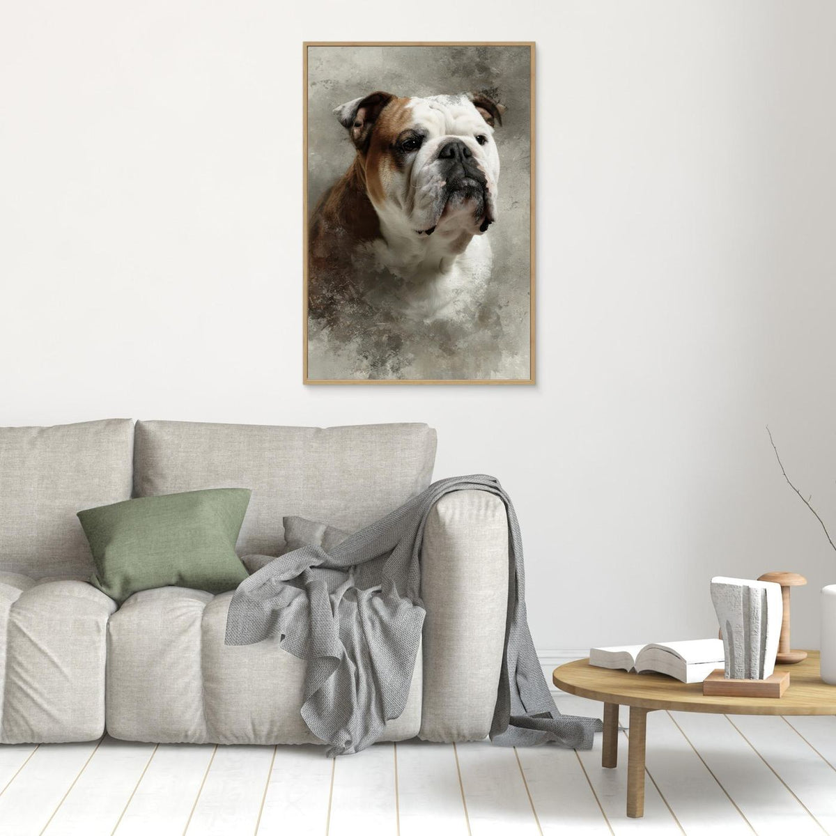 Portrait of an Adorable English Bulldog 3 by Rafal Kulik