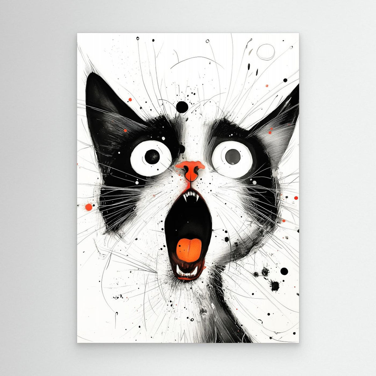 Drawing Cat Animal Art (15) by Justyna Jaszke
