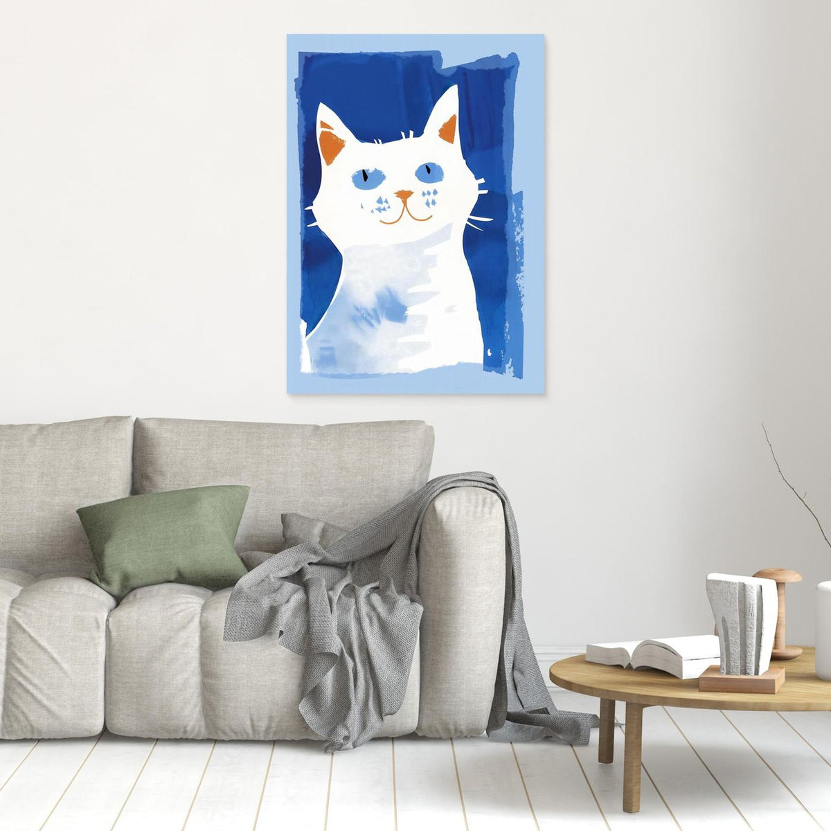 Cat In Blue by Andreas Magnusson