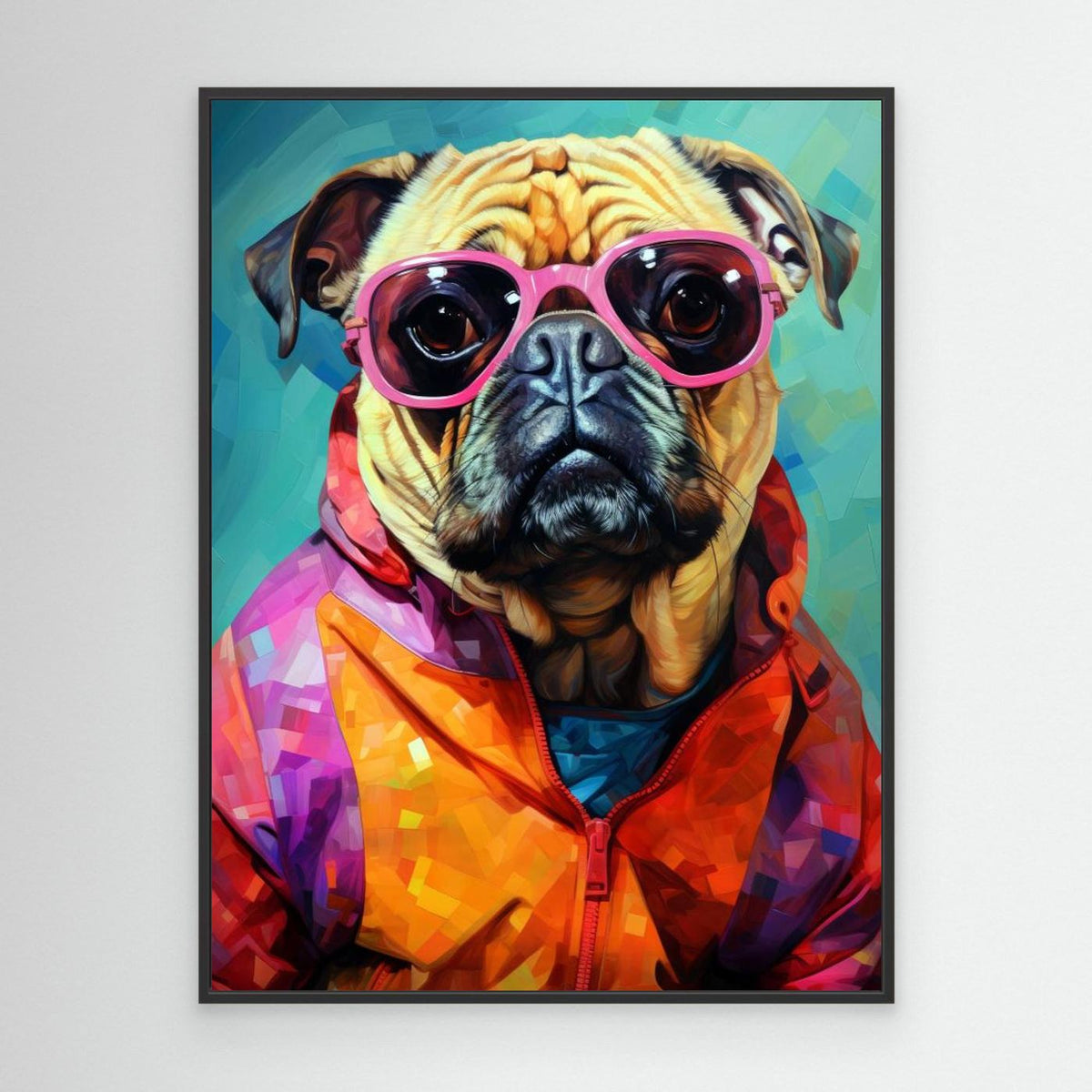 Dog Watercolor Animal Art by Justyna Jaszke