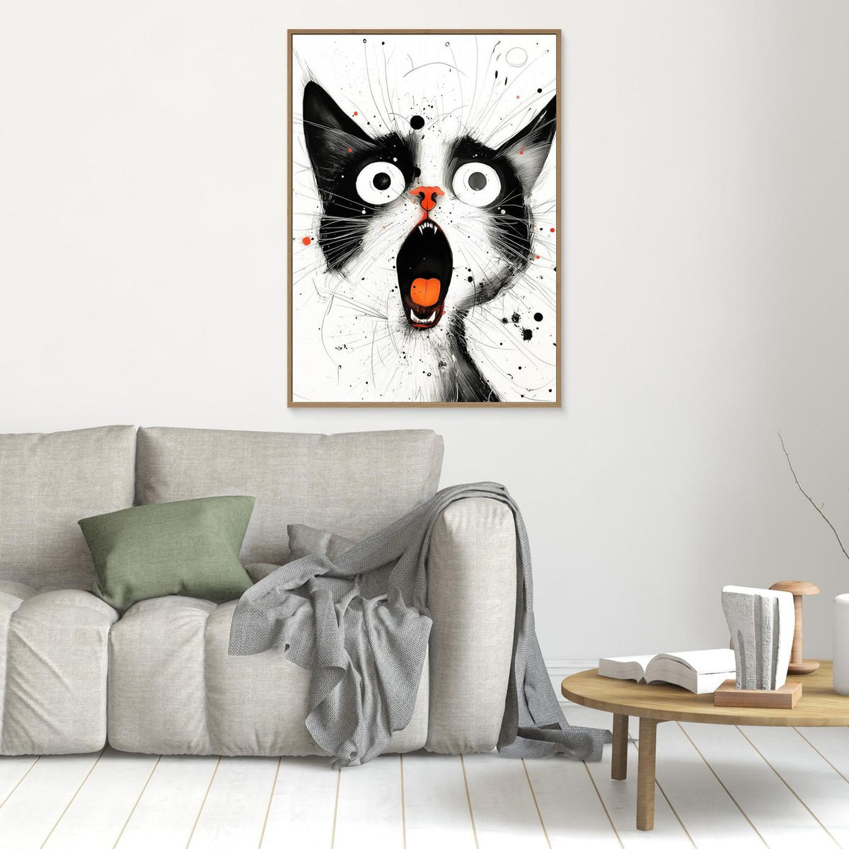 Drawing Cat Animal Art (15) by Justyna Jaszke