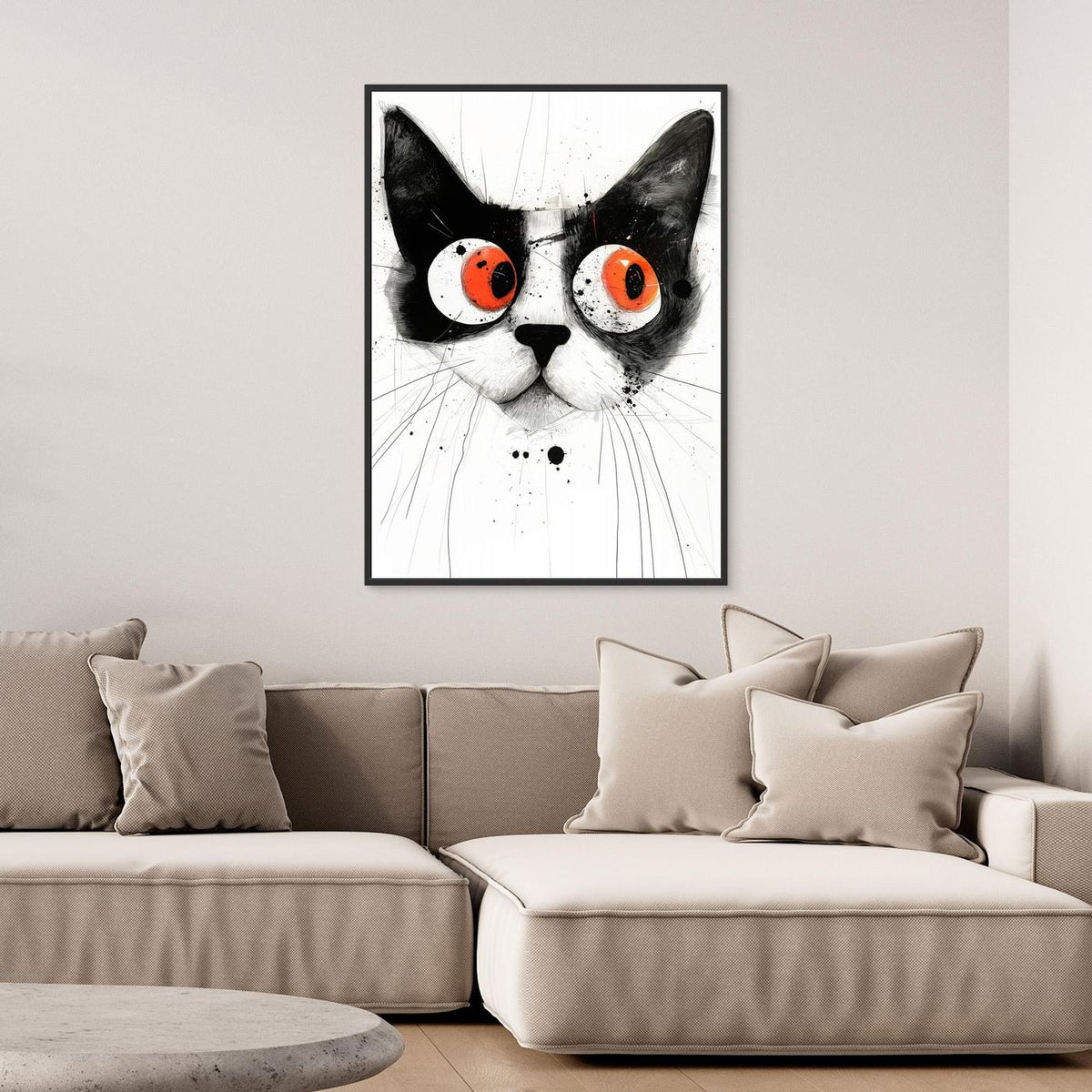 Drawing Cat Animal Art (4) by Justyna Jaszke