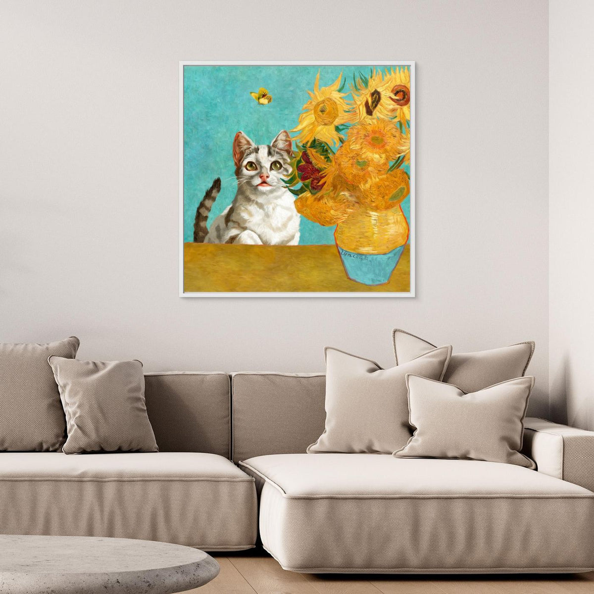 Vincent Van Gogh's Cat (and a Butterfly) by Marja Van Den Hurk