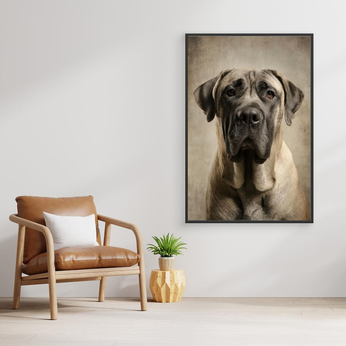 Dog Mastif Majestic Portrait 3 by Rafal Kulik