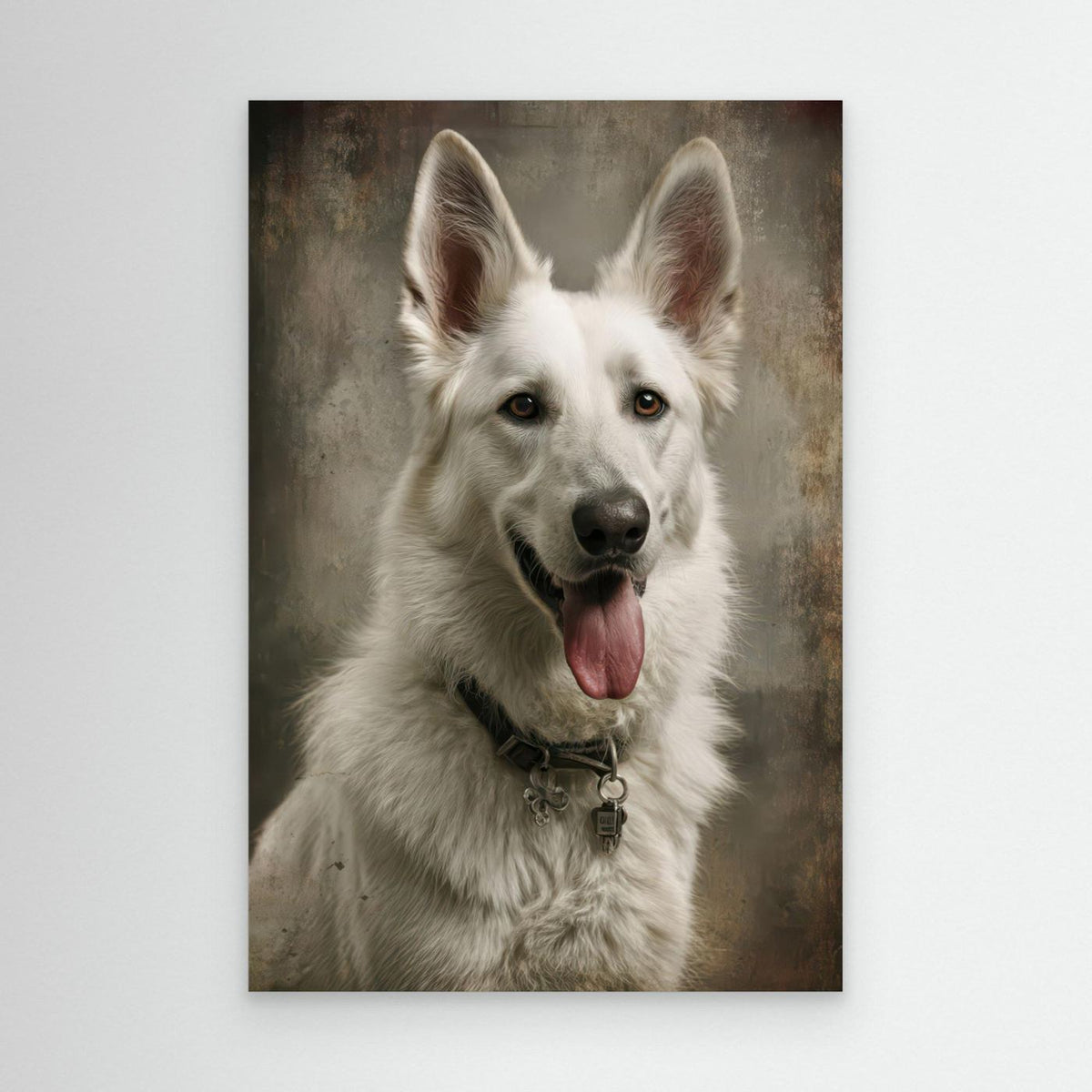 Beautiful White Swiss Shepherd Dog 1 by Rafal Kulik