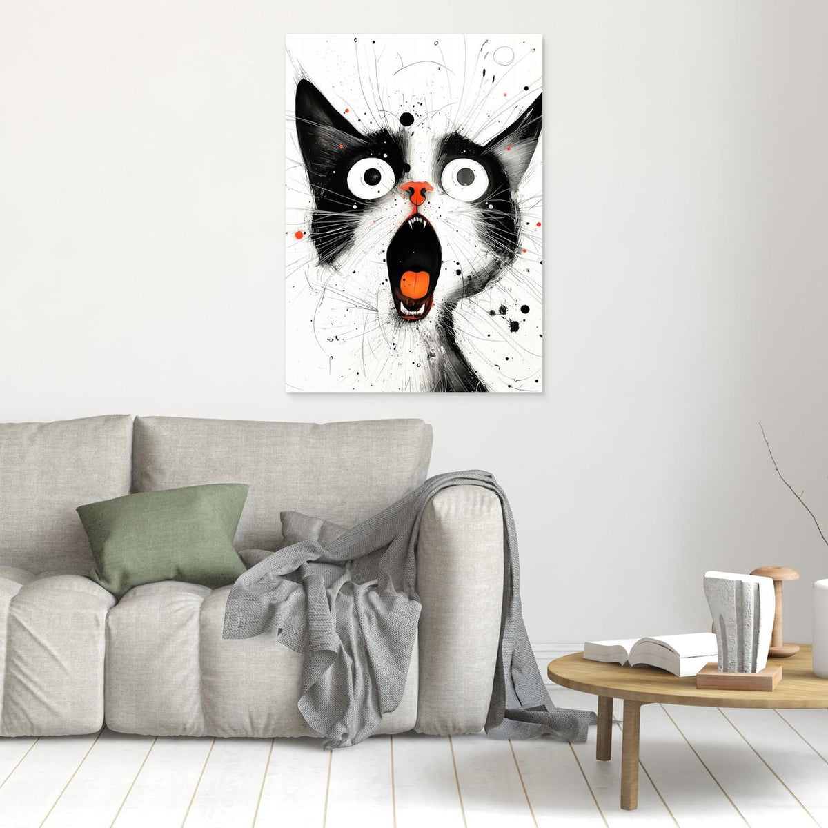 Drawing Cat Animal Art (15) by Justyna Jaszke