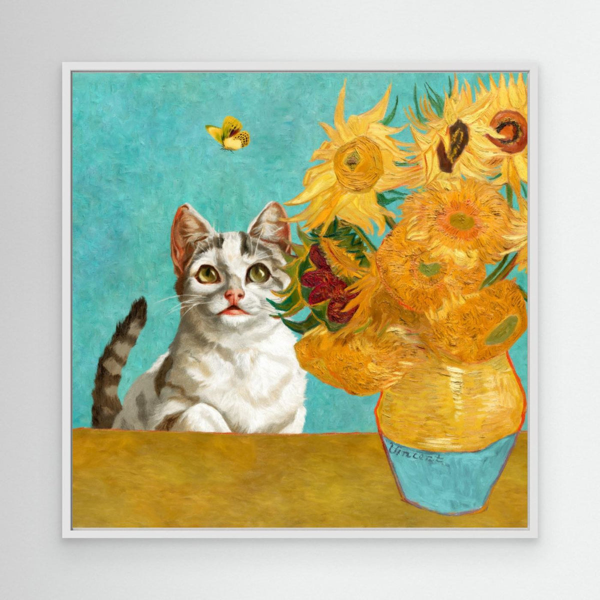 Vincent Van Gogh's Cat (and a Butterfly) by Marja Van Den Hurk