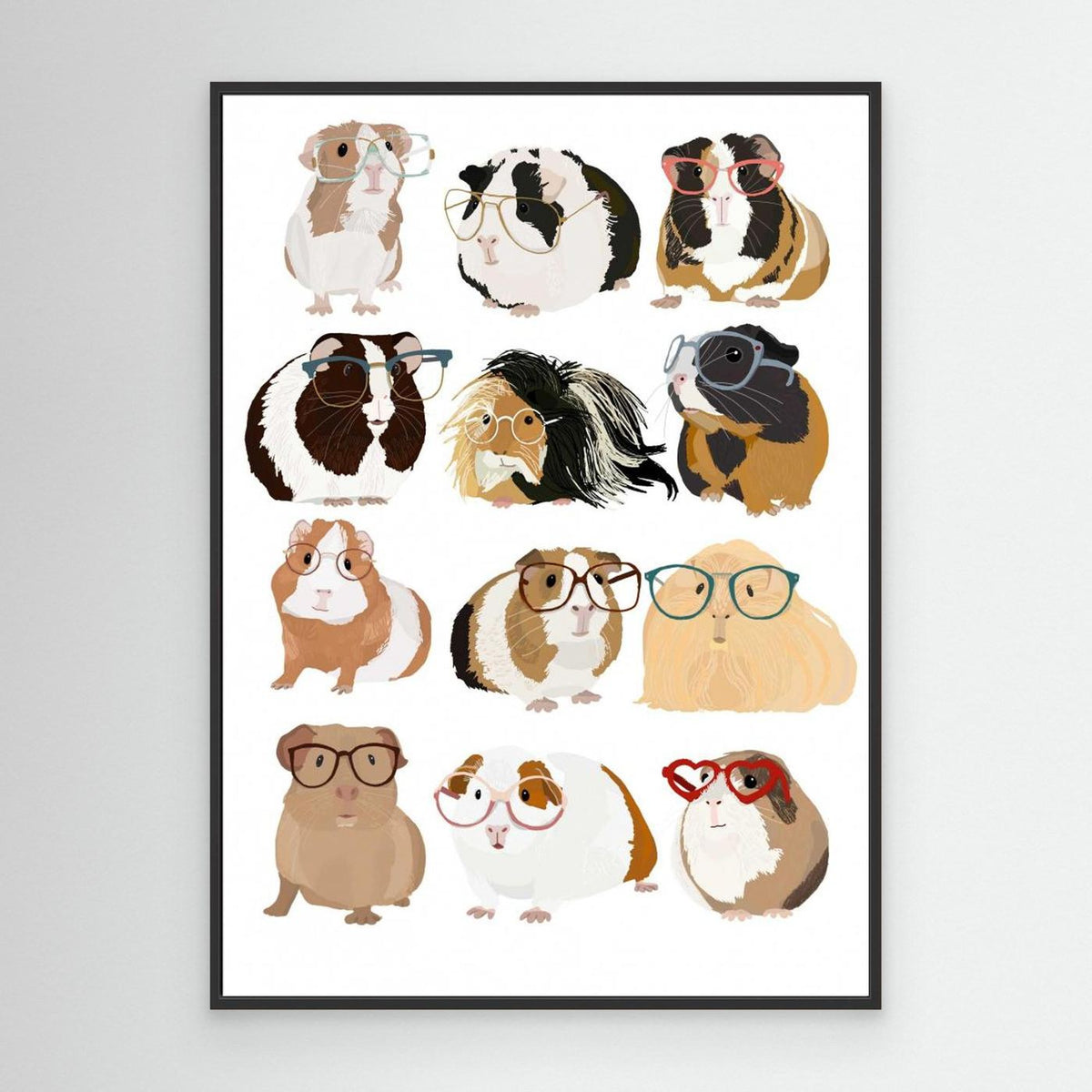Guinea Pig in Glasses by Hanna Melin