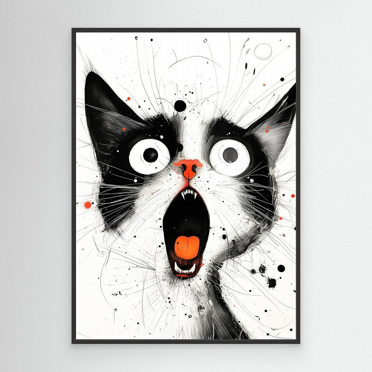 Drawing Cat Animal Art (15) by Justyna Jaszke