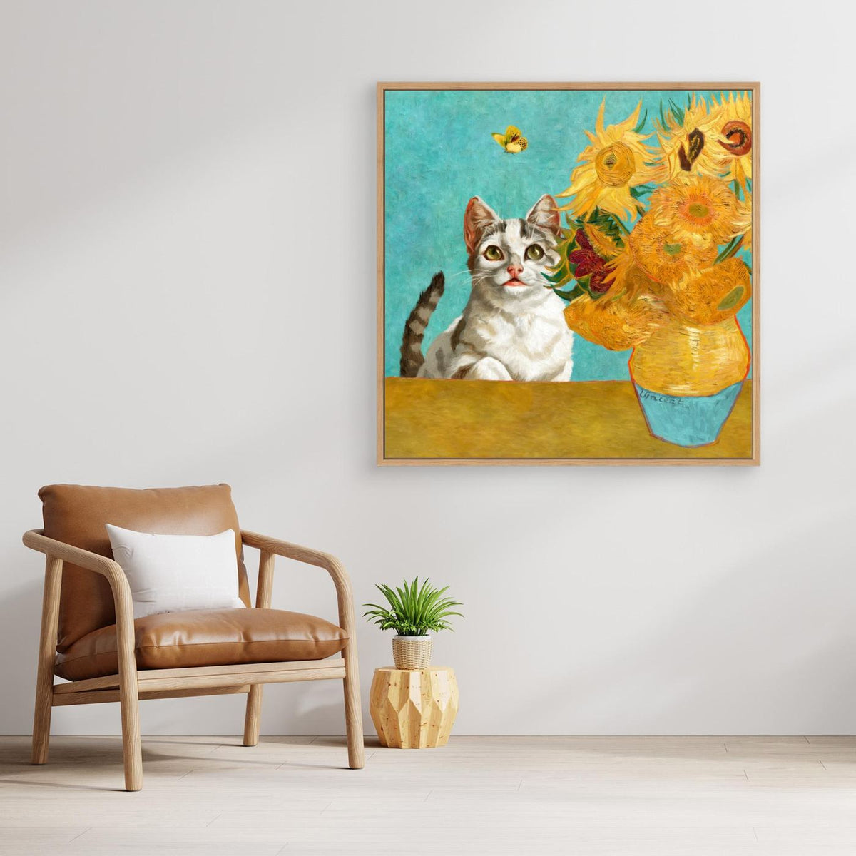 Vincent Van Gogh's Cat (and a Butterfly) by Marja Van Den Hurk
