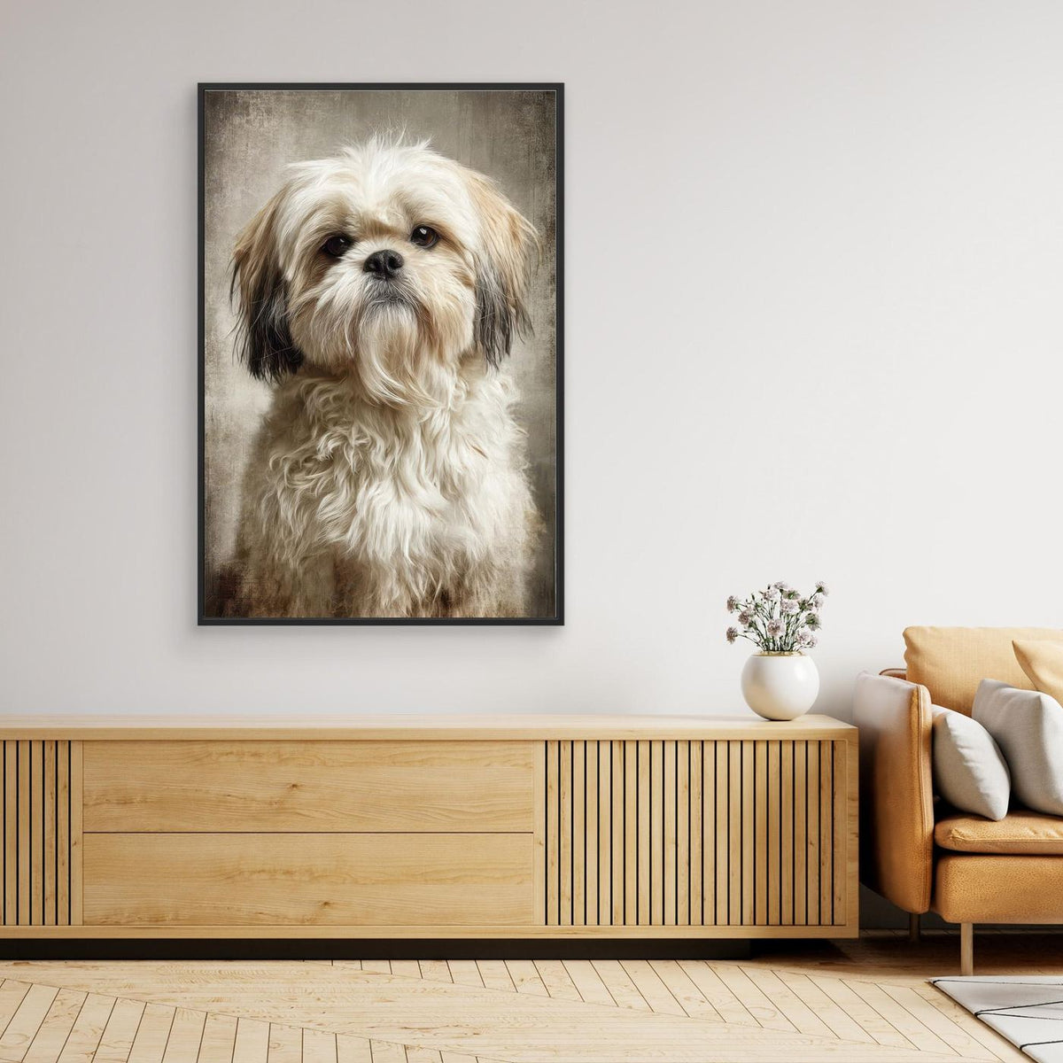 Shih Tzu Dog Portrait 1 by Rafal Kulik