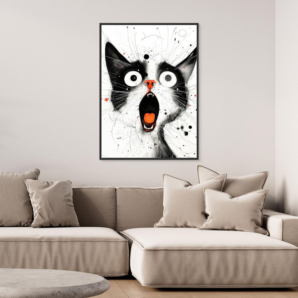 Drawing Cat Animal Art (15) by Justyna Jaszke