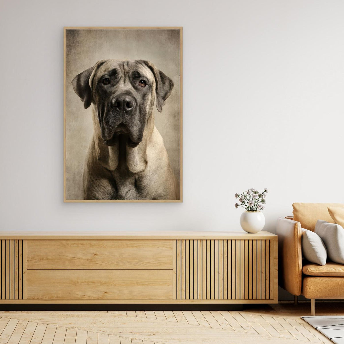 Dog Mastif Majestic Portrait 3 by Rafal Kulik