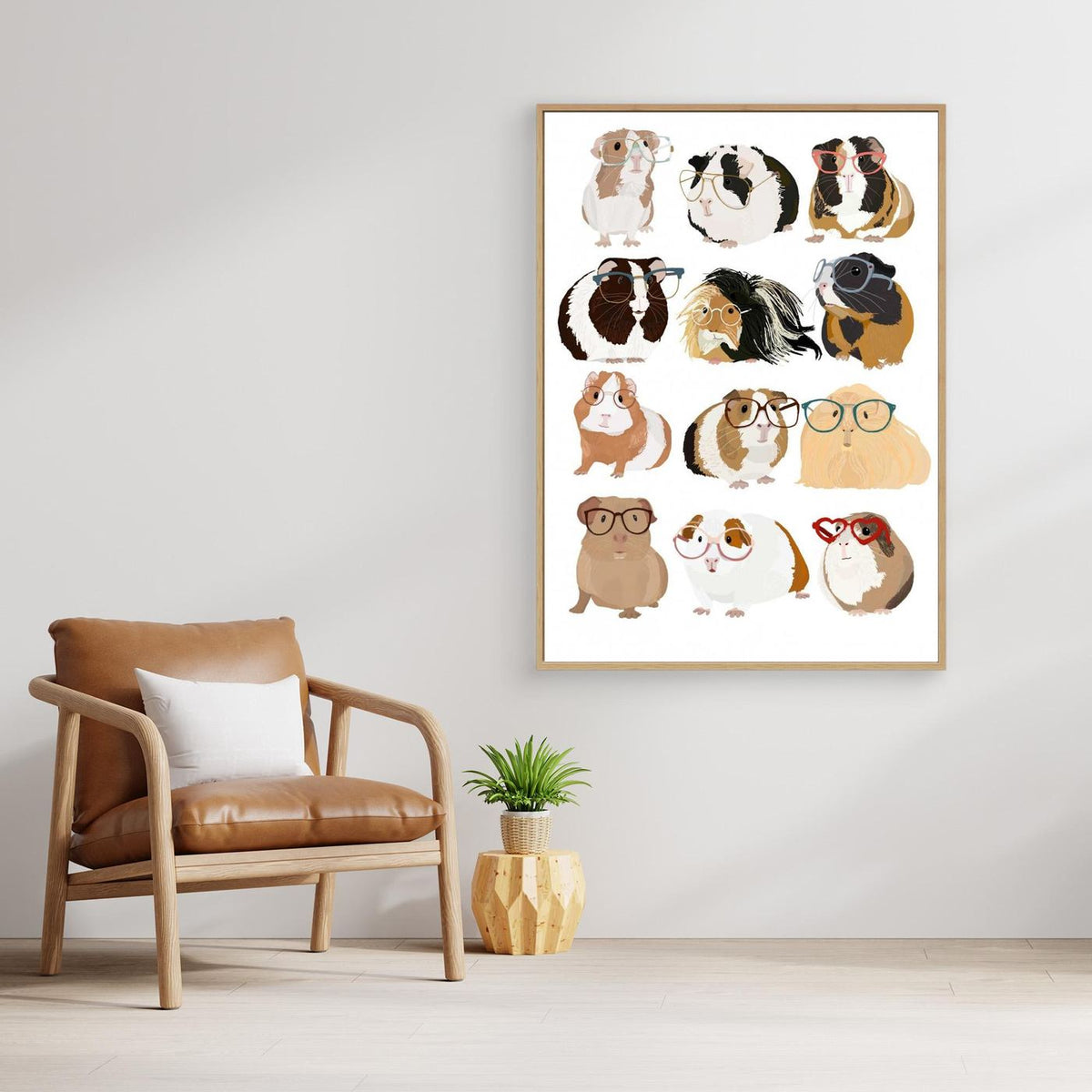 Guinea Pig in Glasses by Hanna Melin