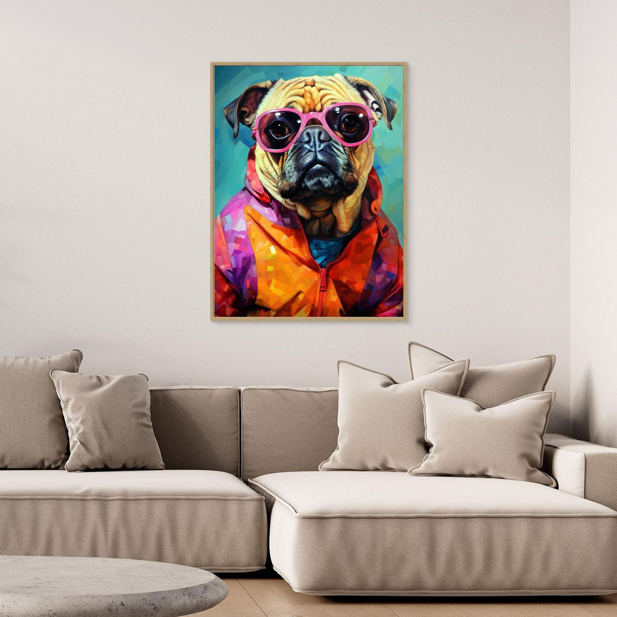 Dog Watercolor Animal Art by Justyna Jaszke