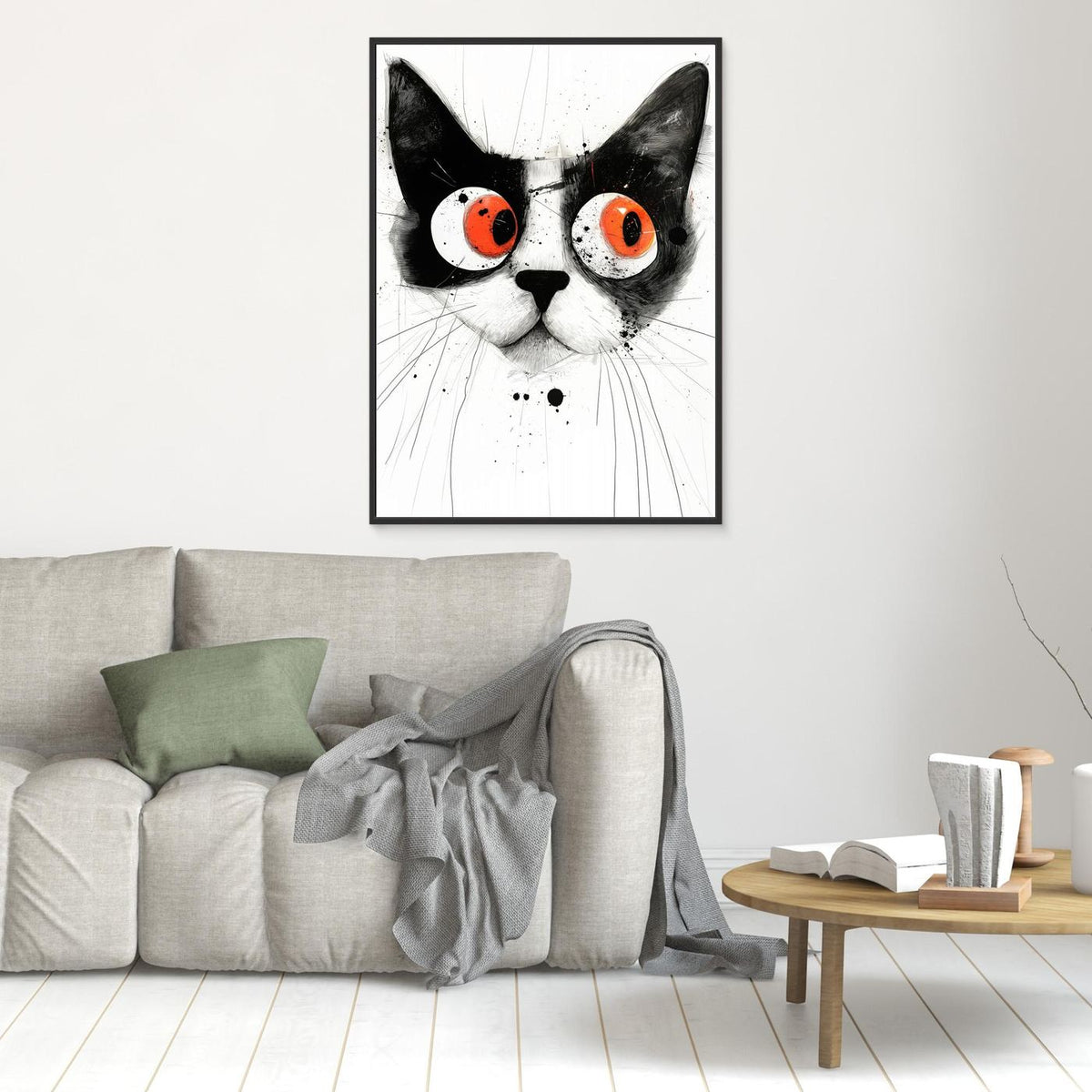 Drawing Cat Animal Art (4) by Justyna Jaszke