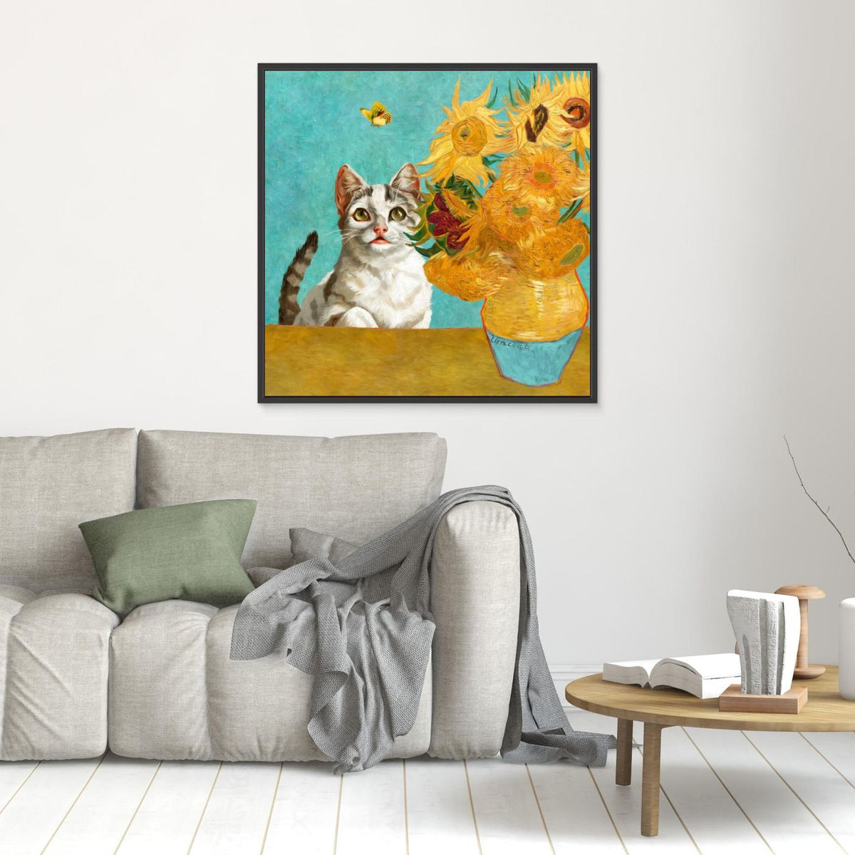 Vincent Van Gogh's Cat (and a Butterfly) by Marja Van Den Hurk