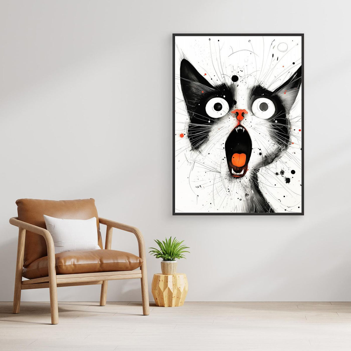 Drawing Cat Animal Art (15) by Justyna Jaszke