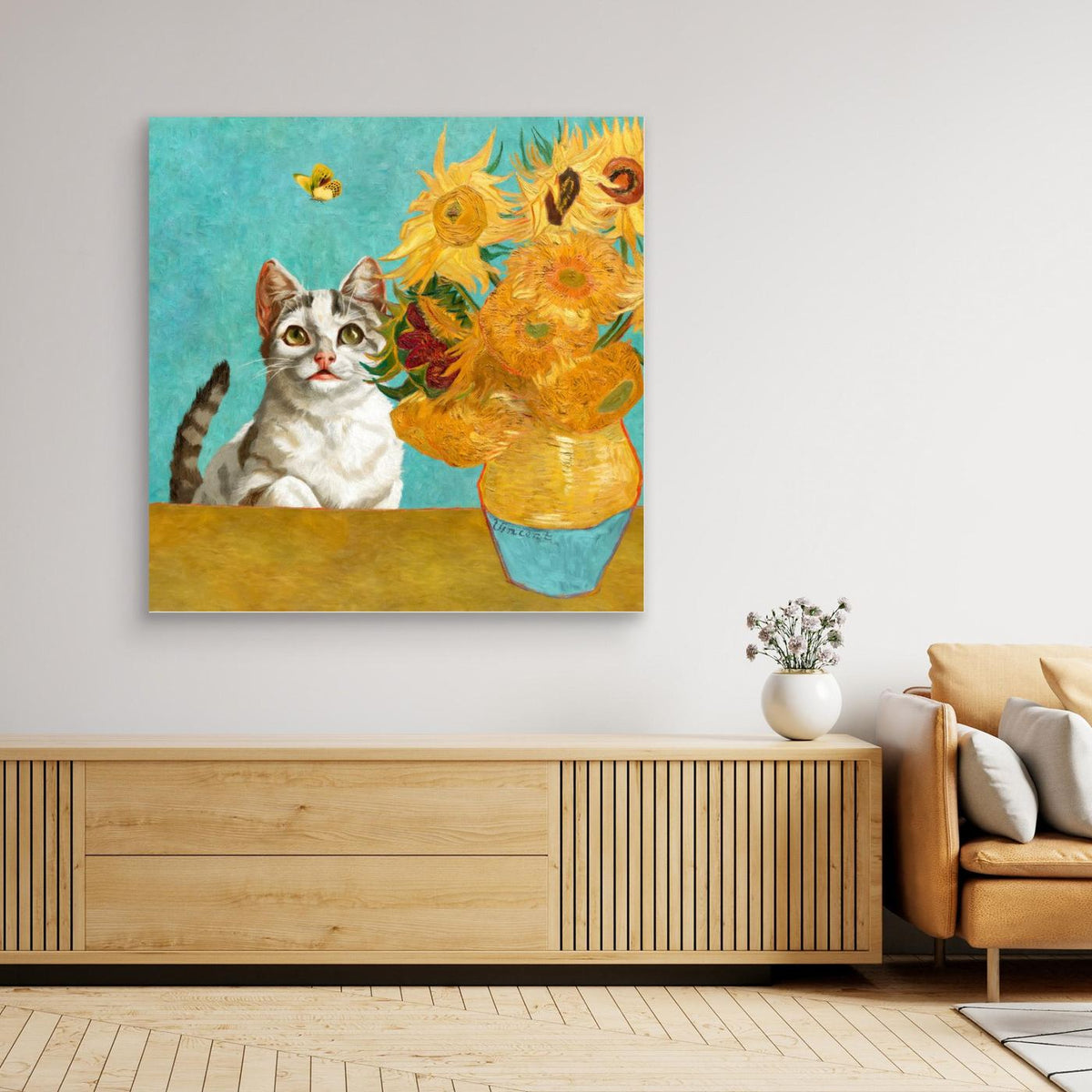 Vincent Van Gogh's Cat (and a Butterfly) by Marja Van Den Hurk