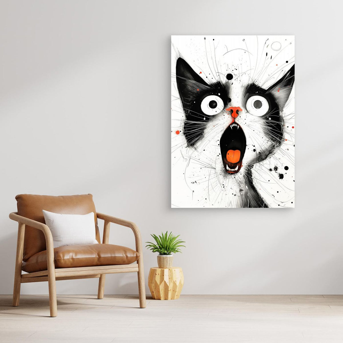 Drawing Cat Animal Art (15) by Justyna Jaszke