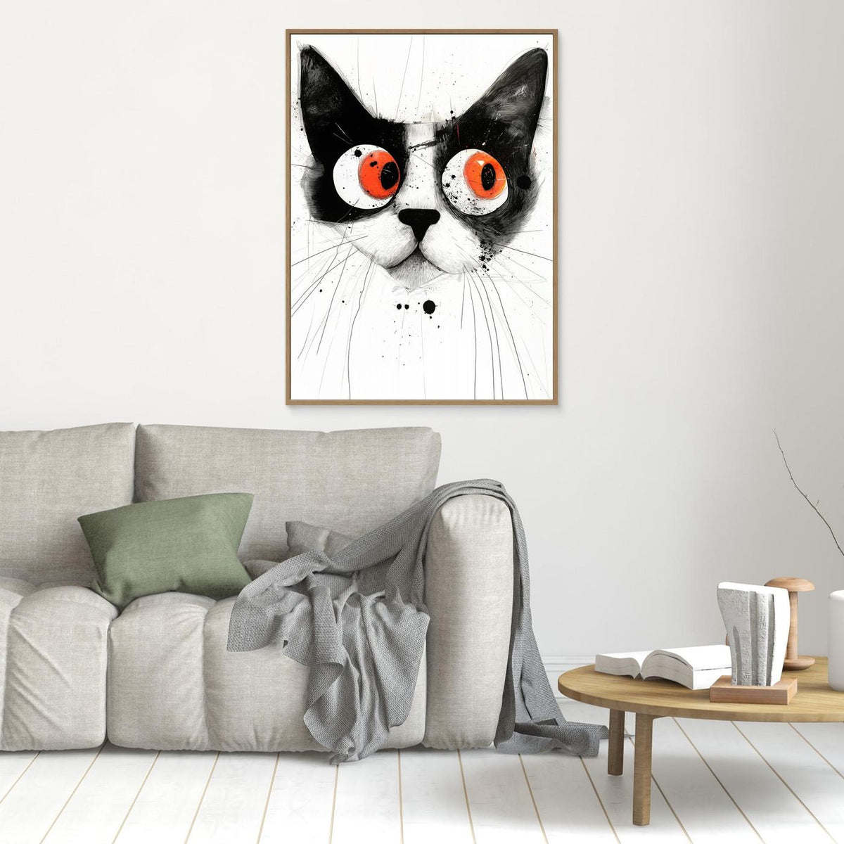 Drawing Cat Animal Art (4) by Justyna Jaszke