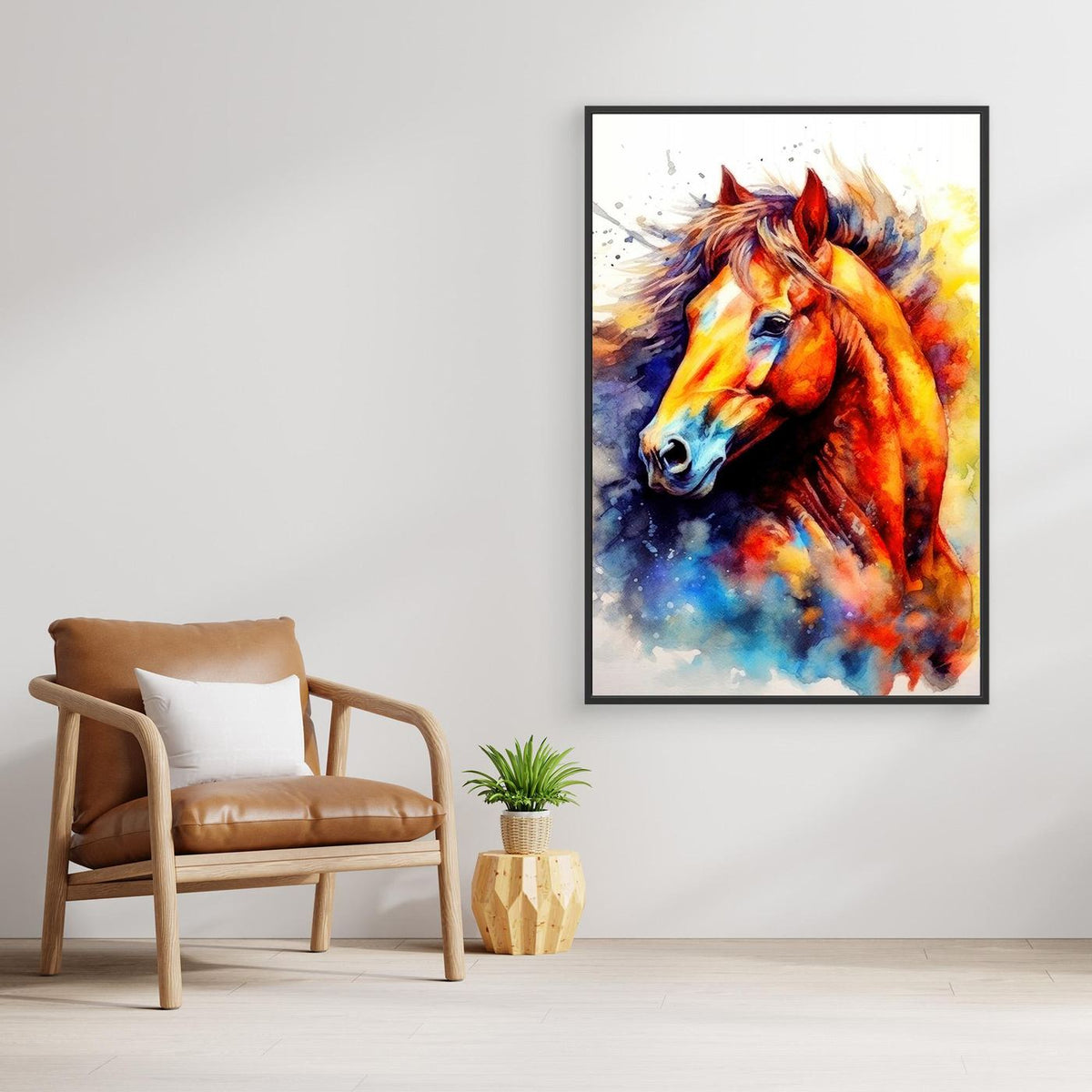 Watercolor Horse (9) by Justyna Jaszke
