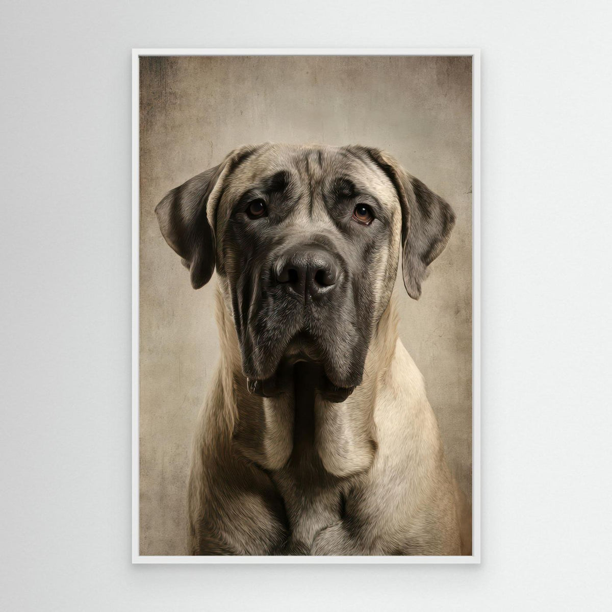 Dog Mastif Majestic Portrait 3 by Rafal Kulik