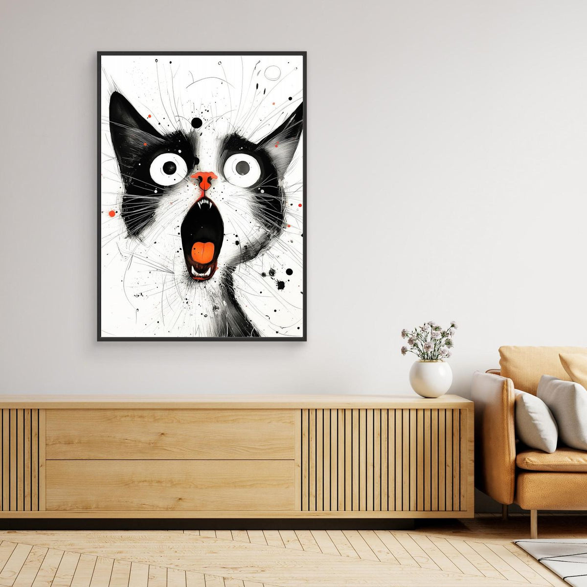 Drawing Cat Animal Art (15) by Justyna Jaszke