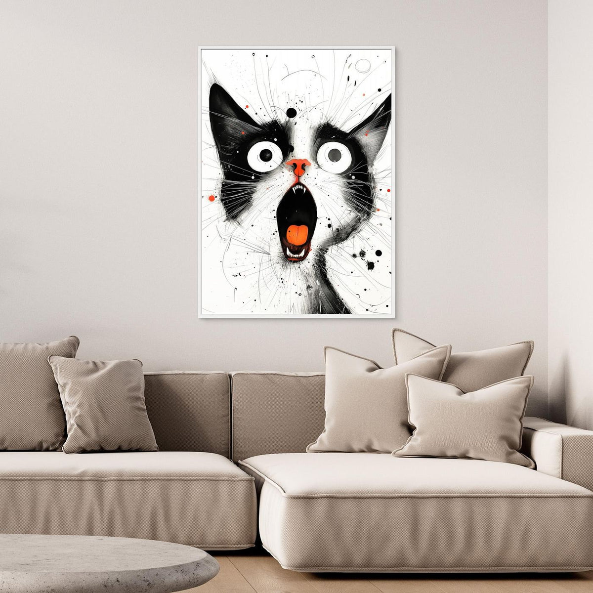 Drawing Cat Animal Art (15) by Justyna Jaszke