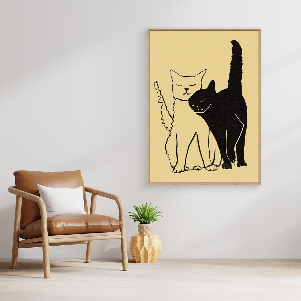 Cat friendship by Sharyn Bursic