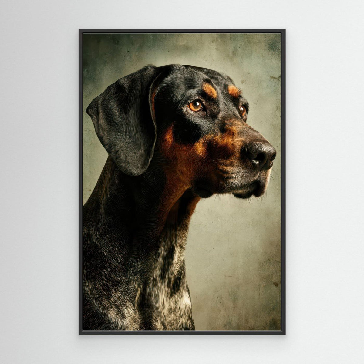 Portrait of a Handsome German Hound Dog 3 by Rafal Kulik