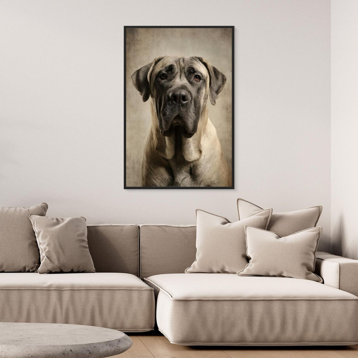 Dog Mastif Majestic Portrait 3 by Rafal Kulik