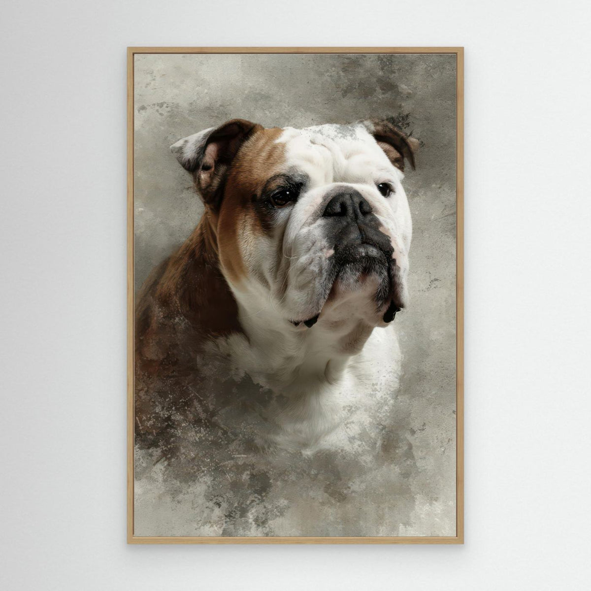 Portrait of an Adorable English Bulldog 3 by Rafal Kulik