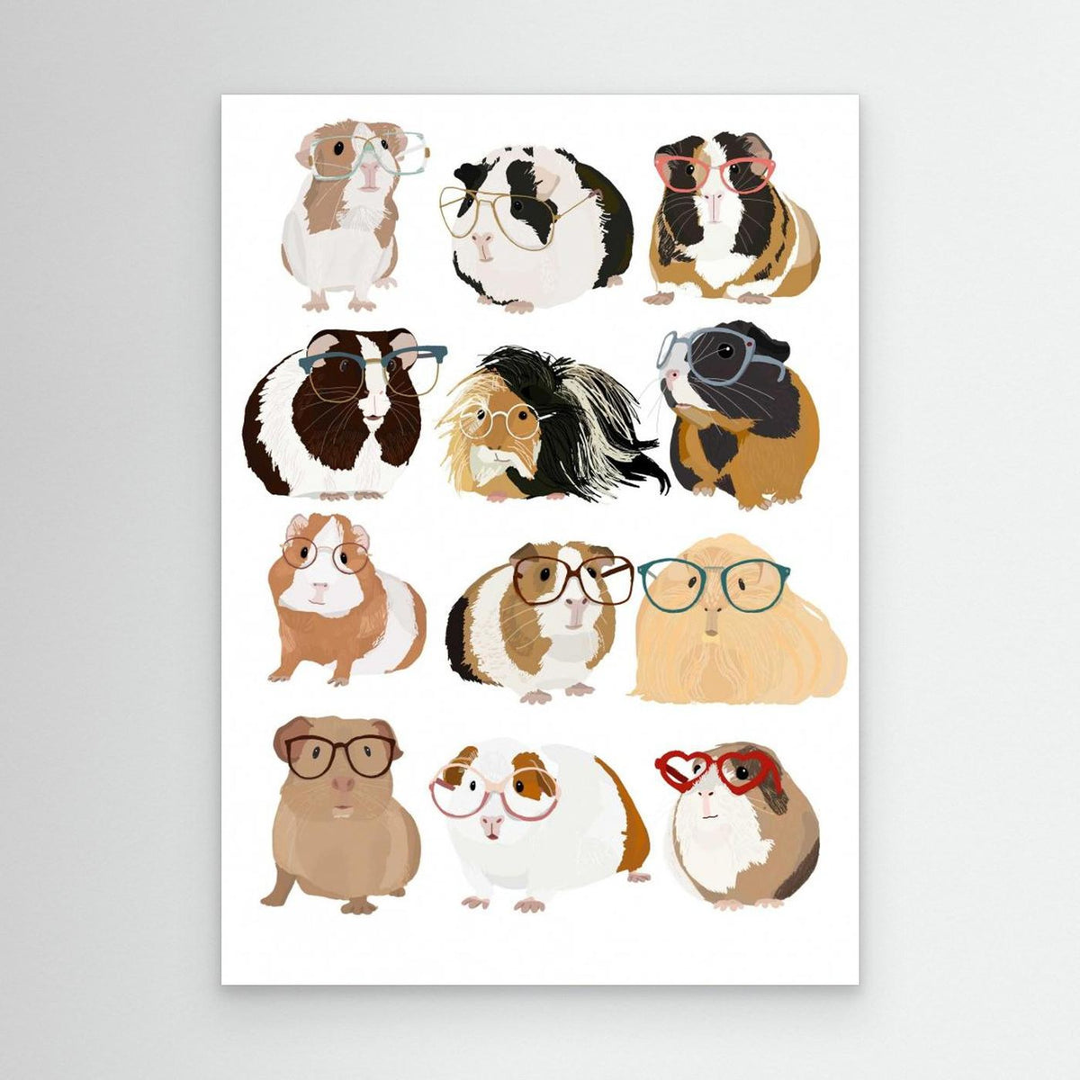 Guinea Pig in Glasses by Hanna Melin
