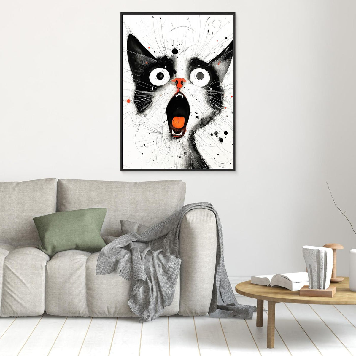 Drawing Cat Animal Art (15) by Justyna Jaszke
