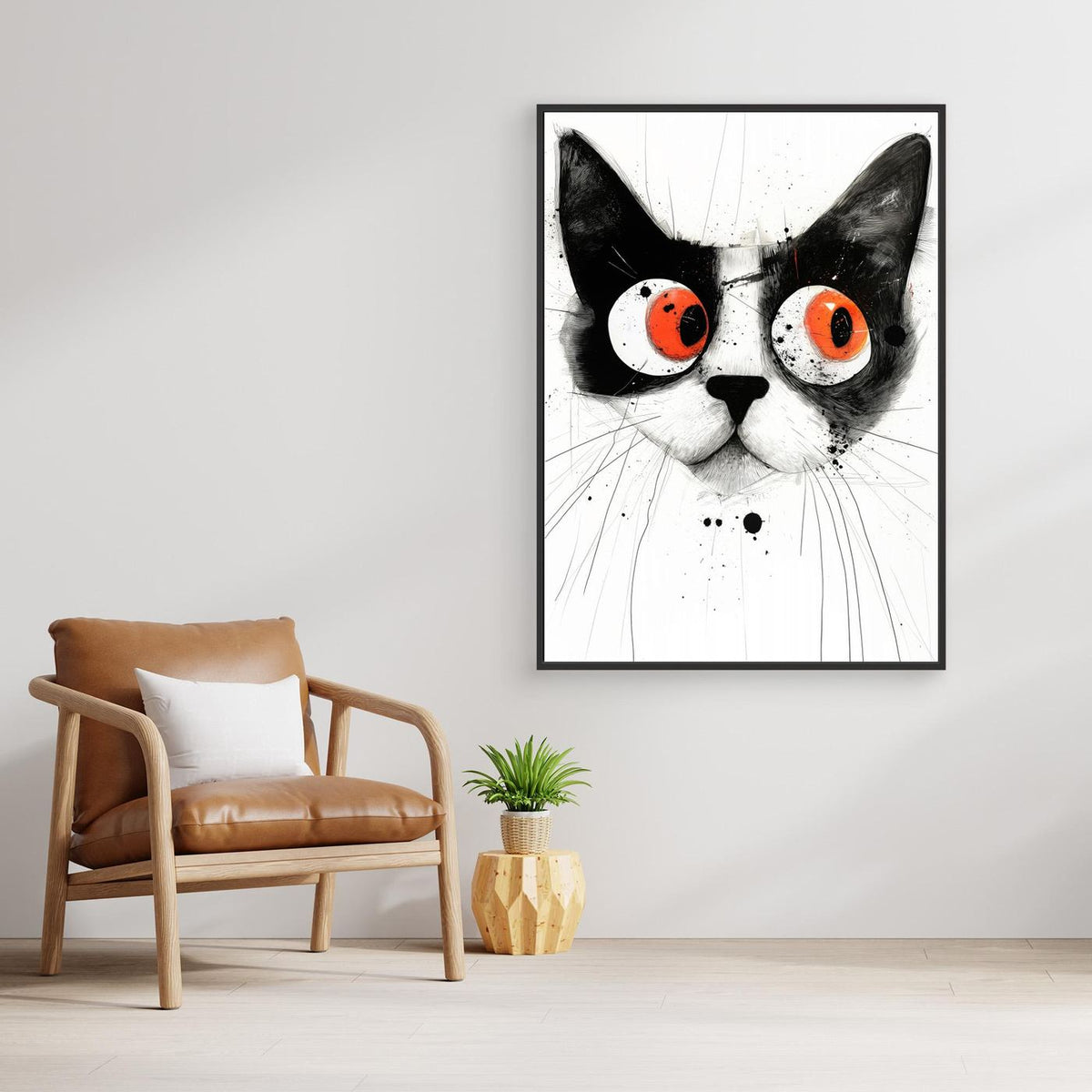 Drawing Cat Animal Art (4) by Justyna Jaszke