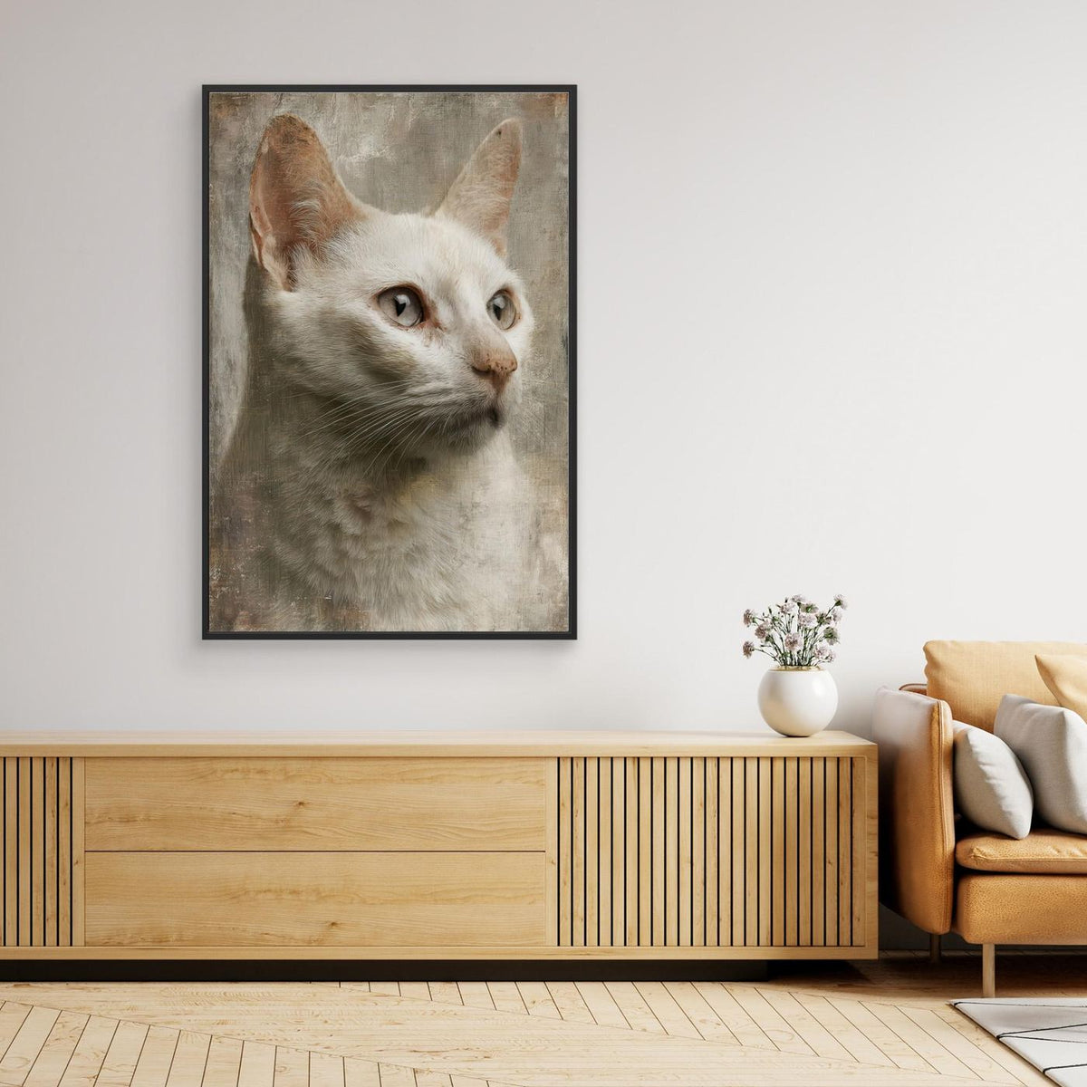 Close Up Portrait of a Beautiful Cat 7 by Rafal Kulik