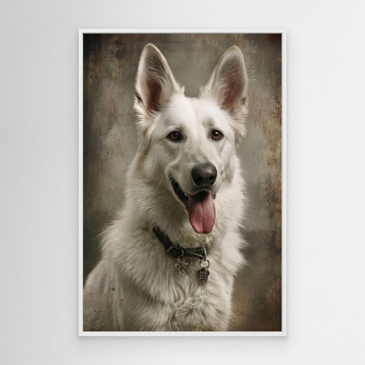 Beautiful White Swiss Shepherd Dog 1 by Rafal Kulik