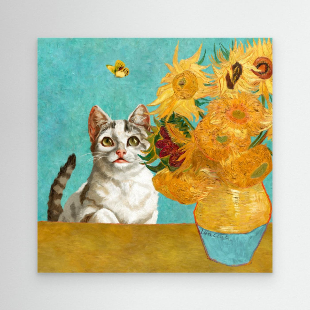 Vincent Van Gogh's Cat (and a Butterfly) by Marja Van Den Hurk