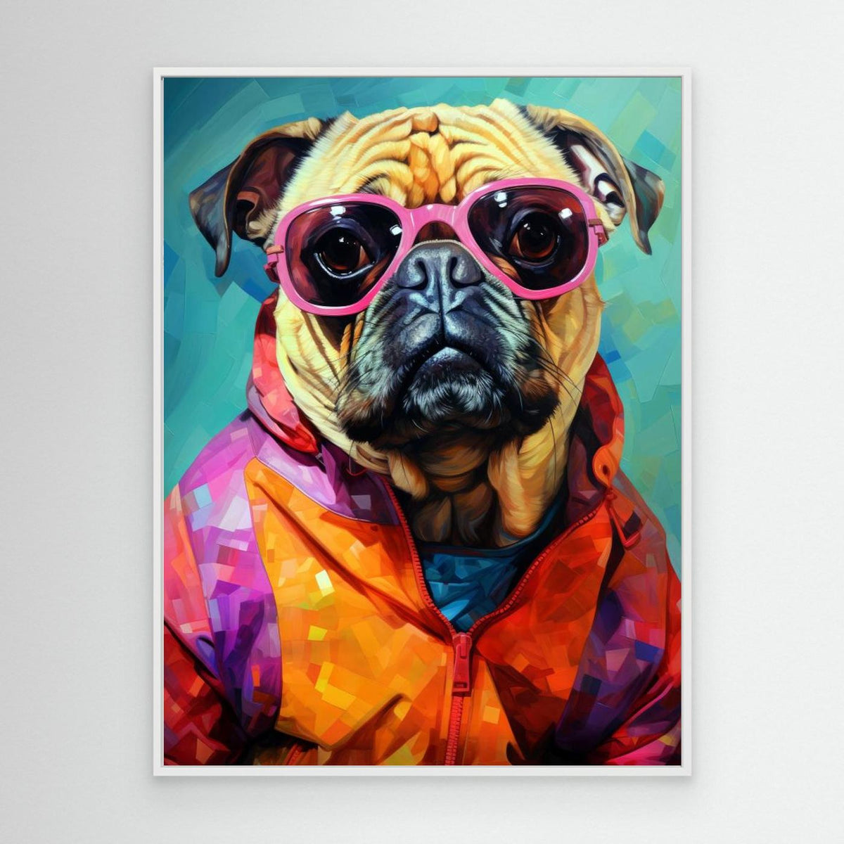 Dog Watercolor Animal Art by Justyna Jaszke
