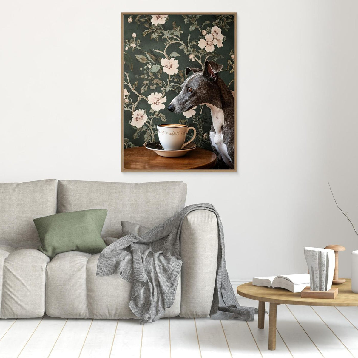 The Coffee Loving Whippet by Shandu
