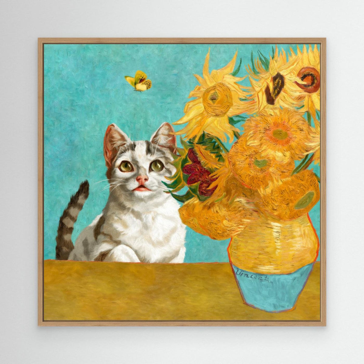 Vincent Van Gogh's Cat (and a Butterfly) by Marja Van Den Hurk